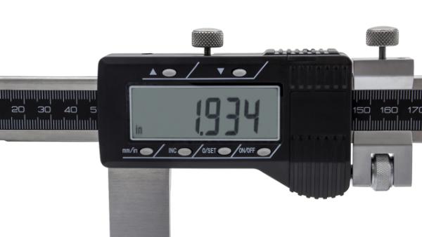 Digital værkstedsskydelære 0-500x0,01 mm med kæbelængde 150 mm